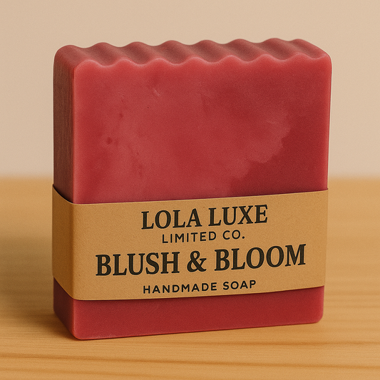 Blush & Bloom Rose Swirl Handmade Soap