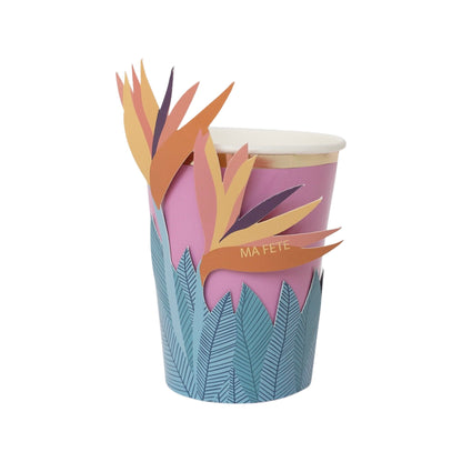 Tropical Cups with Flower Sleeves (8)