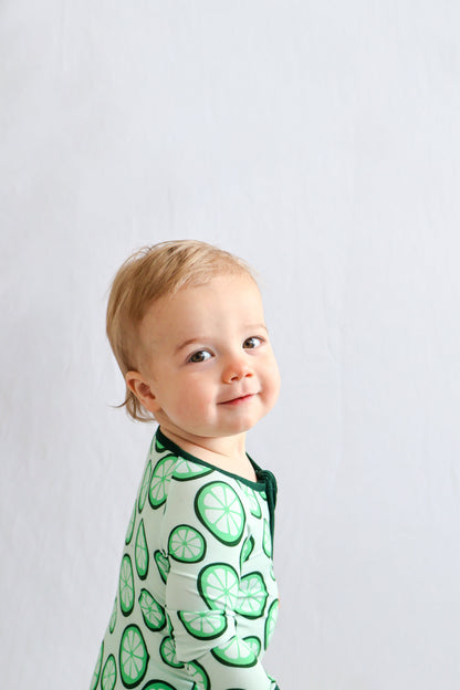 Lime Green Baby Romper