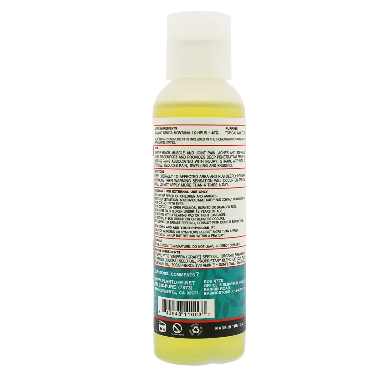 Arnica Relieve Oil