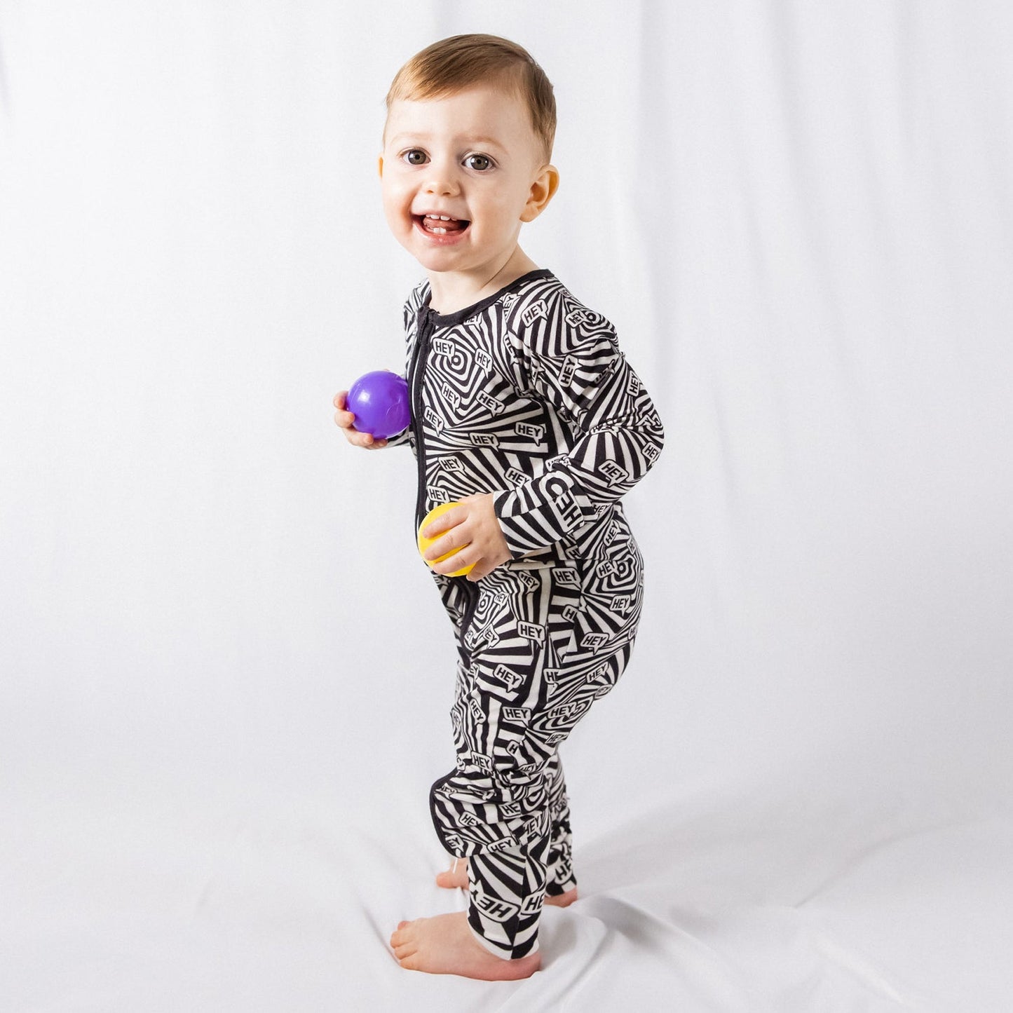 HEY! SENSORY PRINT BAMBOO ZIPPY