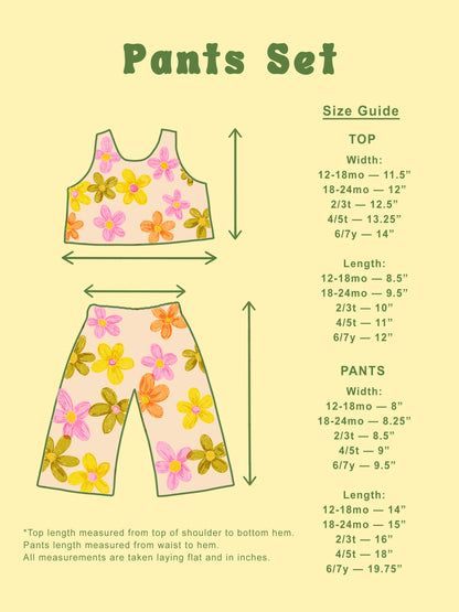 Groovy Flower Power Pants Set