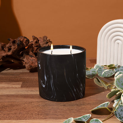 Natural Lavender Black Marquina Candle 17oz