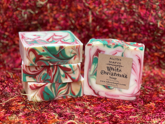 White Christmas Bar Soap